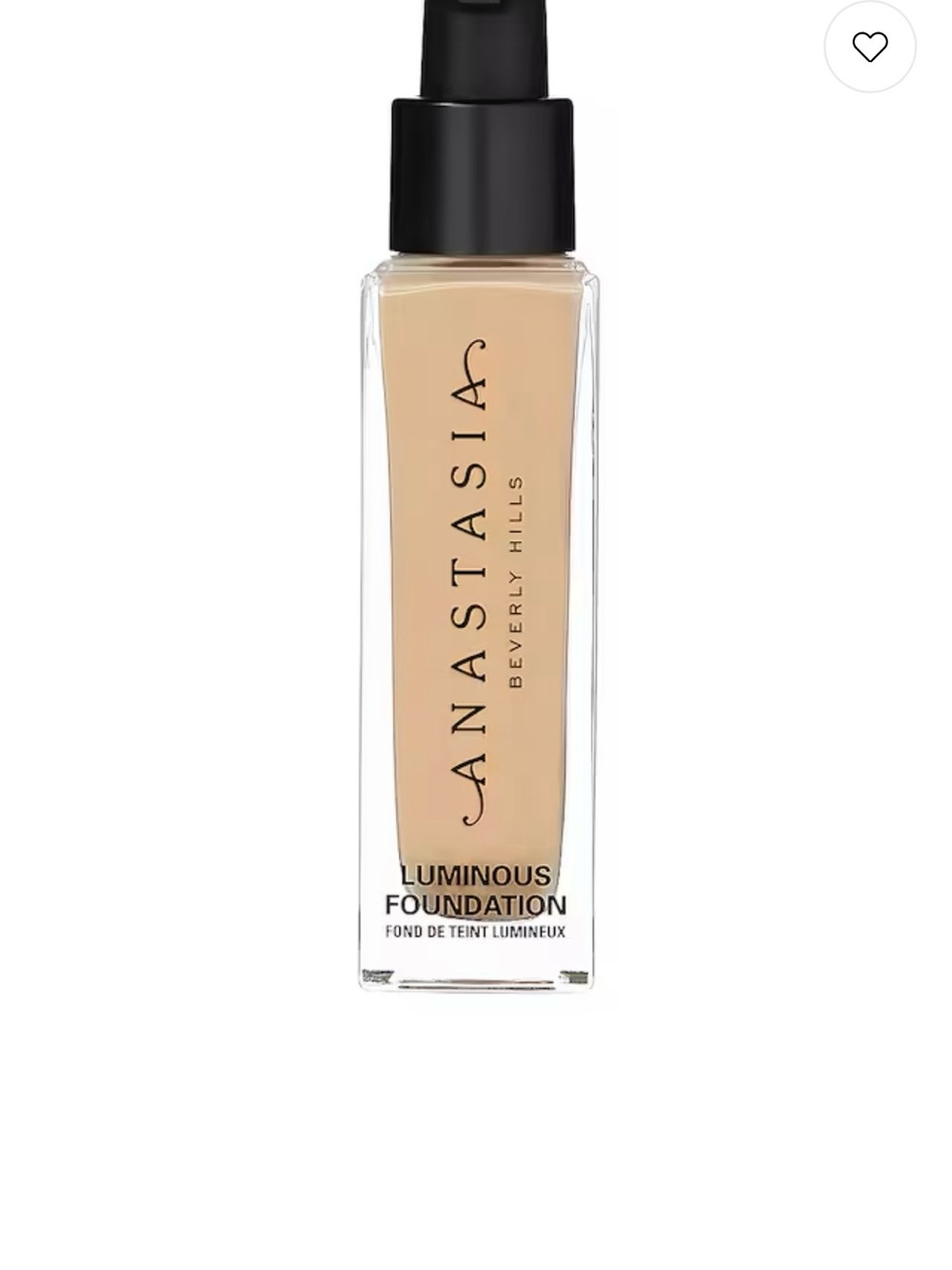 Anastasia Beverly Hills Luminous Foundation - Light Beige color 210N 1/2 bottle